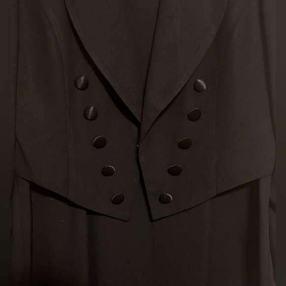 LOIS SNYDER Cap Sleeves Dress w/Tuxedo Jacket (Vintage 14 Petite) - Picture 5 of 6